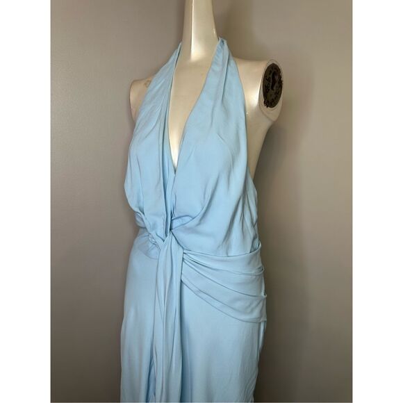 REISS Amber Drape Halter Dress - Picture 8 of 9